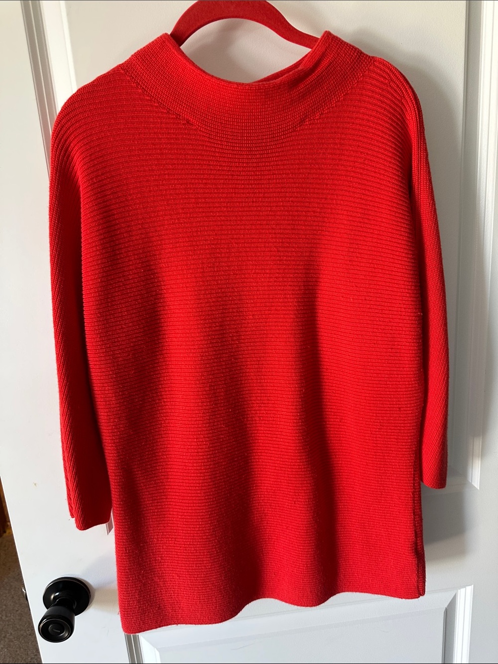 Orange/red Land’s End sweater
